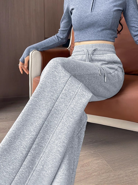 Women's Daily Lazy Fashion Straight Small Lengthened Pants